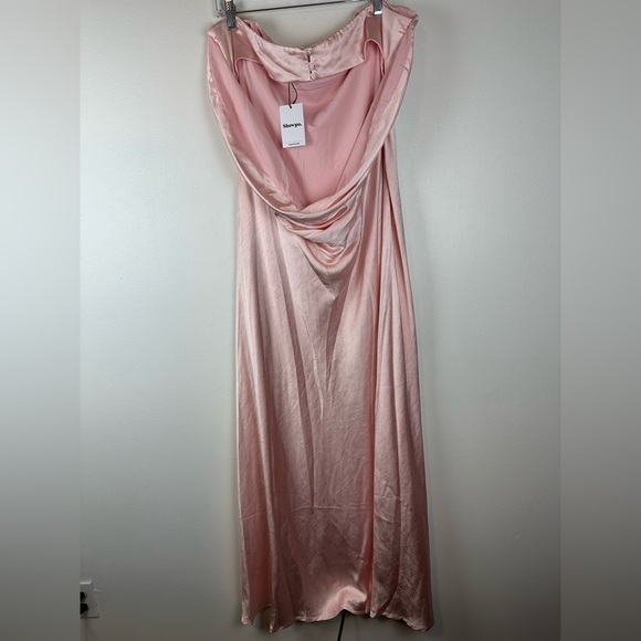 Charlita Strapless Cowl Back Satin Maxi Dress Women’s Sz 16 NWT - Picture 6 of 13